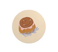 Questo Casa, Round Digital Printed Mouse Pad, Non-Slip Base, for Office and Home, Diameter:22cm