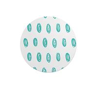 Questo Casa, Round Digital Printed Mouse Pad, Non-Slip Base, for Office and Home, Diameter:22cm