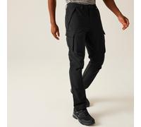 Questra Durable Water-Repellent Cargo Trousers Regatta Jet Black 36R