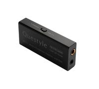 QueStyle M15i Headphone Amplifier Portable DAC USB DAC Amp with Dual-Jack, Portable Headphone Amp - Apple MFi Certified, Hi-Res DAC - Low Noise, for iOS/Android/PC
