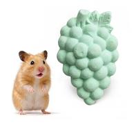 Quesuc 1 Piece Chewing Stones for Pets Mineral Rodent Toy in Grape Shape for Hamsters, Rabbits, Chinchillas and Rodents