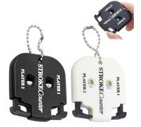 Quesuc Pack of 2 Golf Result Counters, Golf Scorer Counter, Golf Result Indicator, Hand Counter, Player Strike Counter for 2 Players Score Counters
