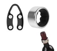 Quesuc Wine Paper Cutter, Wine Ring Set, Wine Bottle Stopper Cutter for Removing Aluminium Foil from Wine Bottles, Wine Rings to Protect Against Drips and Leaks