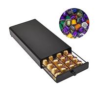 Queta Coffee Capsule Drawer, Coffee Pod Storage Compatible for 40 Classic Pods Coffee Capsules Stand & Pod Storage Drawer Dustproof Design