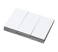 QUETTO 12Pcs Black Hook and Loop Strip Tape Reclosable Hook Loop Strips Tape 1" x 4" Self-Adhesive Sticky Back Double Sided Tape - Heavy Duty and Strong Reusable Wall Fastener Tape
