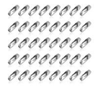 QUETTO 40Pcs 4.5mm Stainless Steel Roller Blind Chain Connectors Replacement Beaded Pull Chain Clips for Vertical Roman and Roller Blinds