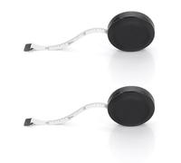 QUETTO Black Dual Sided Retractable Body Measuring Tape 150cm/60Inch Weight Loss Tailoring Ruler for Sewing Crafting and Height Measurement (Compact Portable Design)