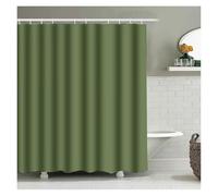quetwef Shower Liner Cloth Waterproof Green Thickened Shower Curtain Waterproof Suitable For Bathroom Decoration Accessories(180x200cm)