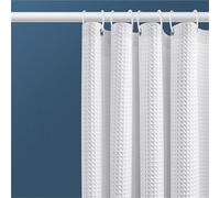 quetwef Shower Liner Cloth Waterproof Thickened Shower Curtain, Non-porous Double-sided Waterproof And Shading Suitable For Toilet, Bathroom(WHITE,180X180cm)