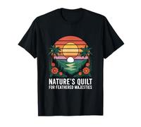Quetzal Bird Vintage Sunset Central America Nature Wildlife T-Shirt