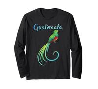 Quetzal Guatemala Chapin Atitlan Tikal Volcan Maya Retro 502 Long Sleeve T-Shirt