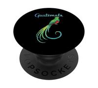Quetzal Guatemala Chapin Atitlan Tikal Volcan Maya Retro 502 PopSockets Adhesive PopGrip