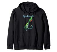Quetzal Guatemala Chapin Atitlan Tikal Volcan Maya Retro 502 Zip Hoodie
