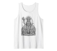 Quetzalcoatl Aztec Feathered Serpent Sacred Line Art Tank Top