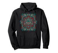 Quetzalcoatl Aztec Sun Stone Serpent Mexico Aztec Art Pullover Hoodie