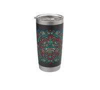 Quetzalcoatl Aztec Sun Stone Serpent Mexico Aztec Art Stainless Steel Insulated Tumbler