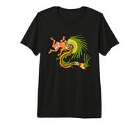 Quetzalcoatl. Feathered Snake. Aztec God Premium T-Shirt