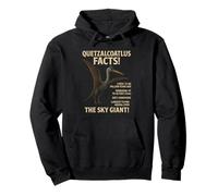 Quetzalcoatlus Facts Educational Prehistoric Flying Reptile Pullover Hoodie