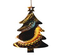 Quetzalcoatlus waiting for food Wooden Ornament Pendant Christmas Tree Shape 1 PC for Tree, Wall and Door Decor - Vintage Style