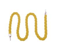 Queue Barrier Rope, 1/1.5/2/2.5/3M Divider,Crowd Control Stanchion Suitable Grand Opening Ceremony,Hotels,Red Carpet Activity,Guesthouses(Yellow,2.5M)