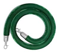 Queue Barrier Rope, 4.9 Feet Stanchion Line with Polished Silver Hooks for Crowd Control, Ideal for Event Spaces and Venue Queuing