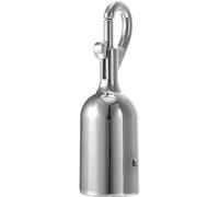 Queue Barrier Rope Hook, Double Ended Metal Hook for Stable Installation | Silver Aluminium Alloy Construction, Rust Resistant Smooth Surface, Quick Setup for Museums, Exhibits and Event Staff