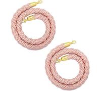 Queue Barrier Rope - Stanchion Ropes for Crowd Control with Gold Plated Hooks, Perfect for Event Management and Queue Organization