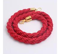 Queue Barrier Ropes with Silver Hooks, Twisted Crowd Control Rope, Crowd Control Stanchion Rope 3/4/5/8/12Ft, Braided Hemp Rope Barrier for Queue Divider, Queue Line Barrier, Rope Safety Barrier (Col