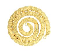 Queue Divider Rope for Crowd Control 4.9ft Twisted Safety Rope Perfect for Retail Hotels Restaurants Museums Events and Construction Zones Durable & Easy to Use