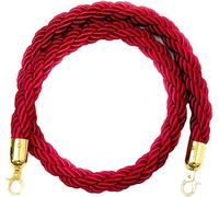 Queue Guardrail Rope, with Hook Guardrail Rope, for Red Carpet Events, Hotels, Banks and Other Public Areas (2m-Red)
