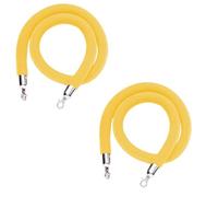 Queue Management Rope, Crowd Control Barrier for Posts, Queue Post with Silver Hooks, Rope for Carpet Events, 3.2cm(Unique Colour,1M)