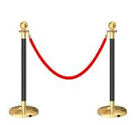Queue ment System, 59" Red Rope Stanch with Hollow Base for Museums, Exhibits, Cinemas - Crowd Control Ber, Event nizer, and Solut