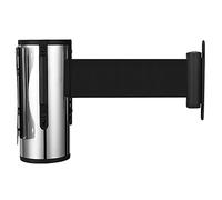 Queue Rope Barrier, Retractable Belt Barrier for Crowd Control, Wall Mount Safety Tape, Line Dividers, 2m Length for Event Management and Queue Management