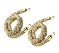 Queue Rope Barrier Rope Divider Crowd Control Stanchion Rope Twisted Hemp Ropes Queue Line Barrier Suitable for Grand Openings Hotels Red Carpet Activity Banks Hospitals Rope Safety Barrier(