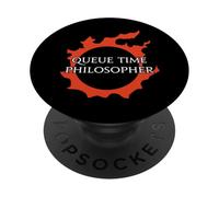 Queue time philosopher - For Warriors of Light & Darkness PopSockets Adhesive PopGrip