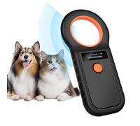 Quevati Pet Microchip Scanner, OLED Display Pet Chip Reader, Rechargeable USB Pet ID Microchip Scanner Pet ID Microchip Scanner with High Brightness OLED Display for Animal/Pet/Dog/Cat/Pig
