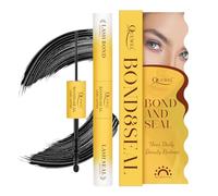 QUEWEL Lash Bond and Seal Lash Glue for Eyeash Clusters,12ml Super Strong Hold Lash Cluster Glue Bond and Seal Waterproof for DIY Lash Extensions Easy to Use at Home (6ml+6ml)