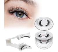 QUEWEL Magnetic-Eyelashes with Applicator, 2 Pairs Flylash Magnetic-Lashes with Applicator, No Glue Needed False Lashes, Easy to Wear and Remove (Magnetics Eyelash Kit A9)