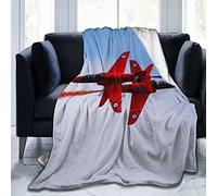 Quexoma RAF Red Arrows Crossing Ultra-Soft Micro Fleece Blanket Comfortable and warm in all seasons for Couch Bed Sofa 50"X40"