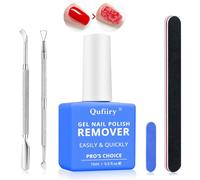 Qufiiry 15ml Gel Nail Polish Remover, Fast Gel Polish Remover, with Nail File & Nail Polish Scraper, Easily & Quickly Remove Nail Polish in 3-5 Minute, Doesn't Hurt Nails