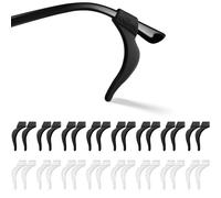 Qufiiry 16 Pairs Eyeglass Ear Cushions, Anti-Slip Glasses Ear Grip Hooks, Glasses Ear Grips, Glasses Grips Behind Ears, Silicone Glasses Ear Grips for Spectacle Sunglasses Reading Glasses Eyewear