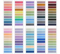 Qufiiry 2000Pcs Sticky Tabs, Book Tabs, Writable Index Tabs, Coloured Annotation Tabs for Reading Notes, Books, Classify Files, Office Supplies