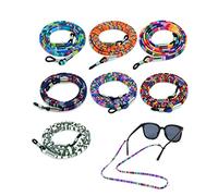 Qufiiry Glasses Strap, 7 Pcs Glasses Cord, Glasses Chain, Sunglass Straps, Non-Slip Spectacles Cord Retainer Lanyard, Women's Glasses Chains & Lanyards, Eyeglasses Strap Unisex Safety Glasses String