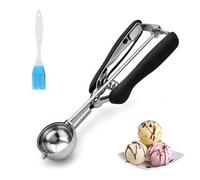Qufiiry Ice Cream Scoop 5cm, Stainless Steel Cookie Scoop with Trigger Release, Easy Grip for Ice Cream, Melon Balls, Meatballs, Mashed Potato (50ml / 3.5 Tbsp)