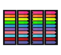 Qufiiry Sticky Notes, 800PCS Translucent Sticky Tabs, PET Multicolor Page Marker Index Tabs, Post It Notes Tabs, Annotation Tabs, for Binders, Books, Paper, Notes