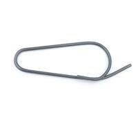QuH Label Tags, Hanger for Labels & Signs, Steel Wire Clip, Blued, 23 x 56 mm, Pack of 500