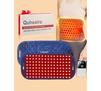 Quhealro 120 LED Red Light Therapy Belt for Body, Suitable for Fsa/Hsa, 660Nm and 850Nm, with Near Infrared Red Light, for Lower Back, Legs and Arms - Gifts for Day