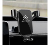 QUHOGJU Car Mobile Phone Holder for Citroen C5/C6/C4/C4L/C3-XR/C5 AIRCROSS/C-Elysee,Car Mount Cradle 360° Rotation,Scratch-Resistant, Non-Slip,Flexible, Car Accessories,A-BLACK