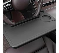 QUHOGJU Car Steering Wheel Table for Dacia Jogger 2022-2024, Multi-function Portable Car Steering Wheel Desk Table, Double-sided Trays, Laptop Stand Table Holder Accessories,A-BLACK