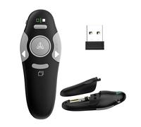 QUI Presentation Clicker Pointer, 328FT Wireless Presenter Remote PPT PowerPoint Clicker, 2.4GHz Presentation Pointer Slide Advancer for Mac, Laptop